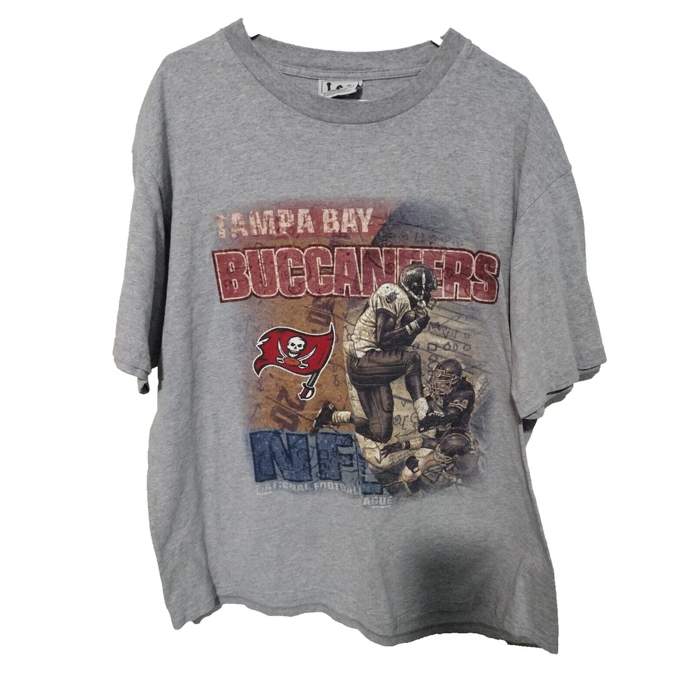 Vintage Lee Sports Tampa Bay Bucs mens sz‎ XL shirt grey 1998